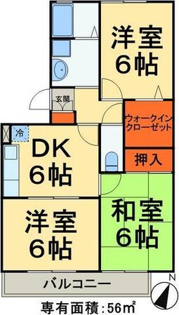 グレイスコート３　の物件間取画像